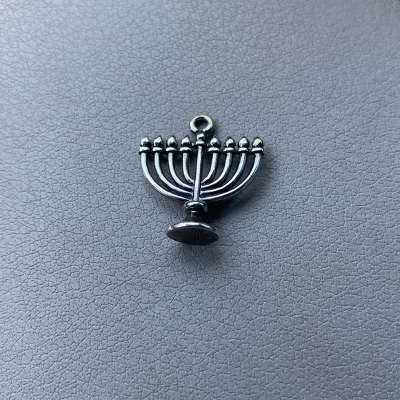 James Avery Silver Menorah Chanukiah Charm - Picture 2 of 3